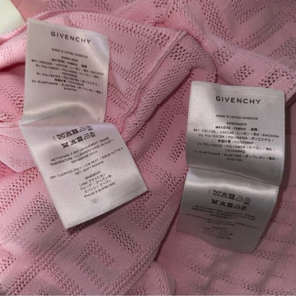 Givenchy XS 4G Monogram Lace Knit Top Legging Set in Light Pink - Picture 13 of 15